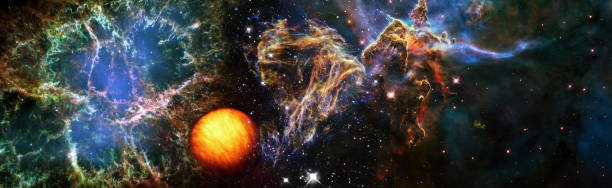 istock Nebula and galaxies in space. Space many light years far from the Earth. Elements of this image furnished by NASA. 1284673820