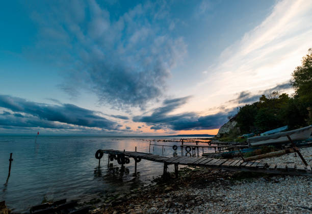 istock Sunset at the Black Sea shore 1284674441