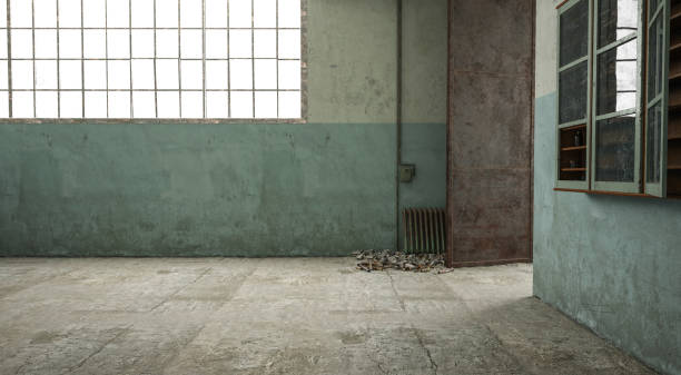 istock Interior old dirty living room 1284679664