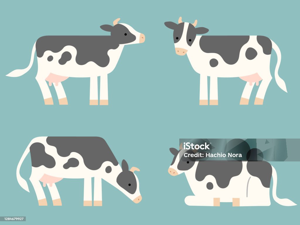 Bộ Ảnh Minh Họa Biến Dạng Của Bò Sữa Hình minh họa Sẵn có - Tải ...