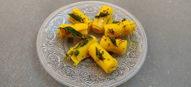 istock Khandvi or Khandavi , Indian Gujarati Snack 1284682482
