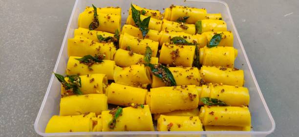 istock Khandvi or Khandavi , Indian Gujarati Snack 1284682486
