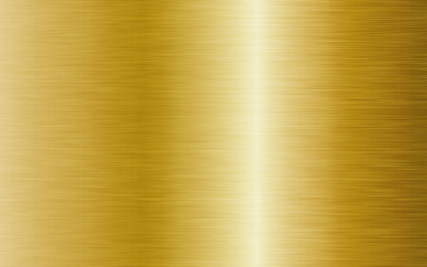 istock Hairline processed golden metal plate 1284683660