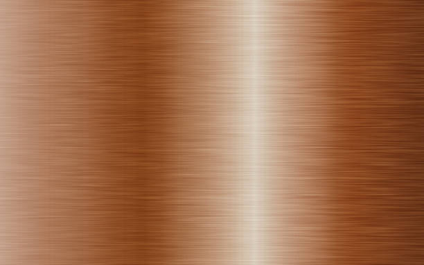 istock Hairline processed bronze metal plate 1284683863