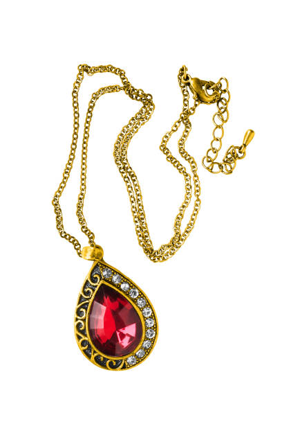 istock Gold necklace isolated 1284684225