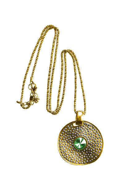 istock Gold necklace isolated 1284684230