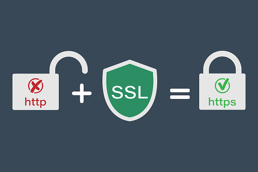 The Http And Https Protocols Safe And Reliable Web Browsing Vector ...
