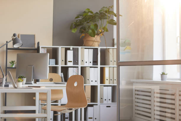 istock Table of business person at office 1284685683