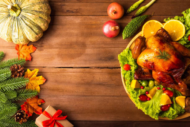 istock Thanksgiving roasted turkey or chicken and vegetables 1284685801