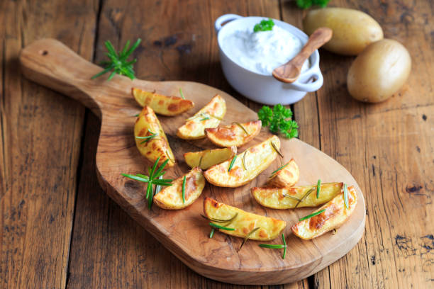 istock delicious rosemary potatoes with herb cream 1284688695