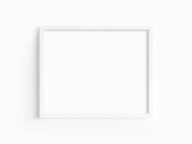 istock Mockup of white frame with landscape orientation 1284691906