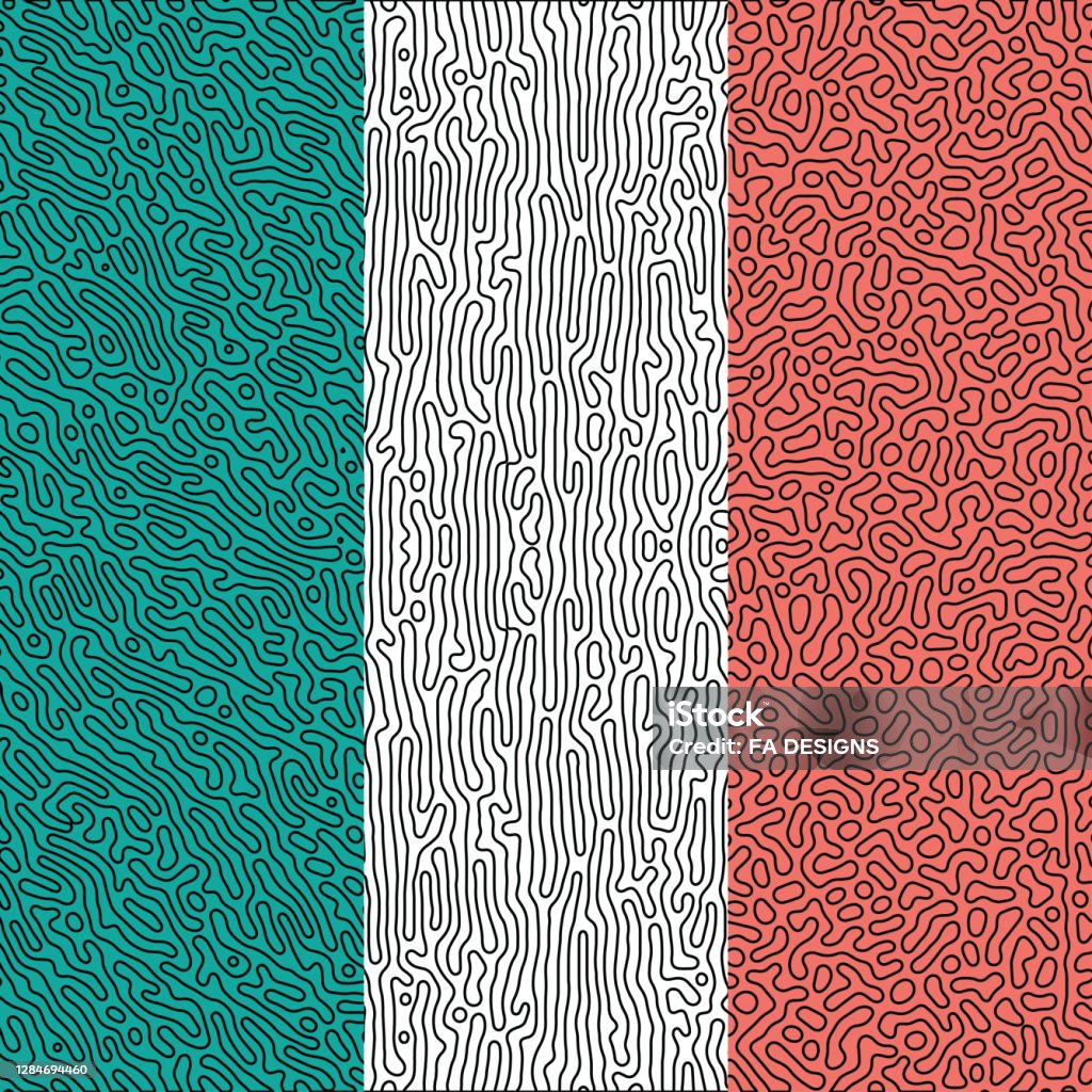 Seamless Reaction Diffusion Or Turing Pattern Vector Design Caused By ...