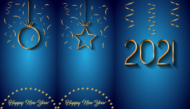 illustrations, cliparts, dessins animés et icônes de 2021 bon nouvel an pour vos invitations de saison, affiches festives, cartes de vœux. - 18636