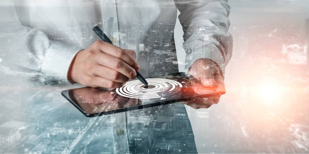 istock Advanced communication and global internet network connection in smart city 1284698326