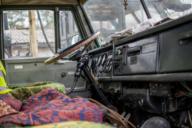 Aboard a vintage truck