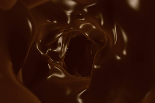 istock Pouring dark chocolate slightly swirling 1284700722