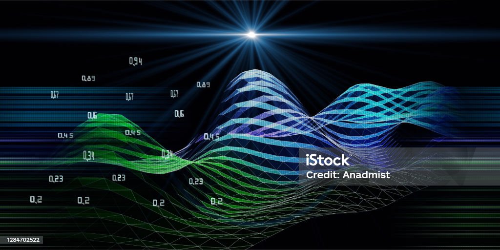 Abstract Wave Visualization Abstract Visualization Wave Algorithm Analyze Data With Blurred Lines ...