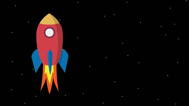 Cartoon rocket flying in the space Free Stock Video Footage Download Clips  rocket