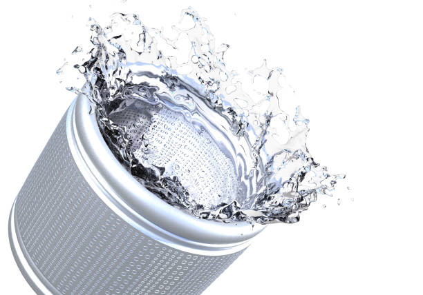 washing machine tub 3D illustration of washing machine tub washing machine drum stock pictures, royalty-free photos & images