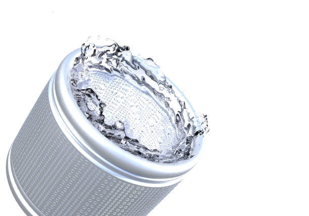 washing machine tub 3D illustration of washing machine tub washing machine drum stock pictures, royalty-free photos & images
