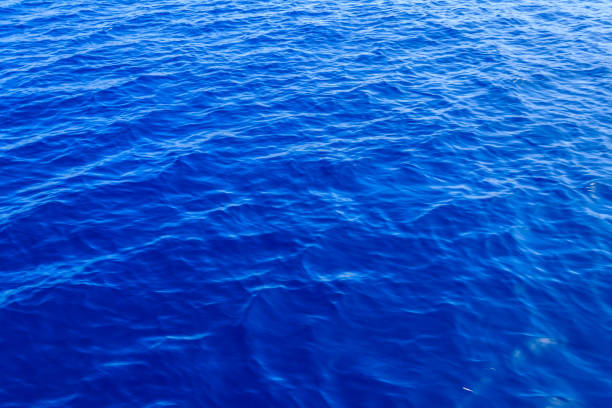 istock Blue water texture background. Surface of the sea 1284713235
