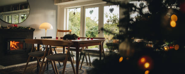 istock Family home decorated for Christmas eve 1284714334