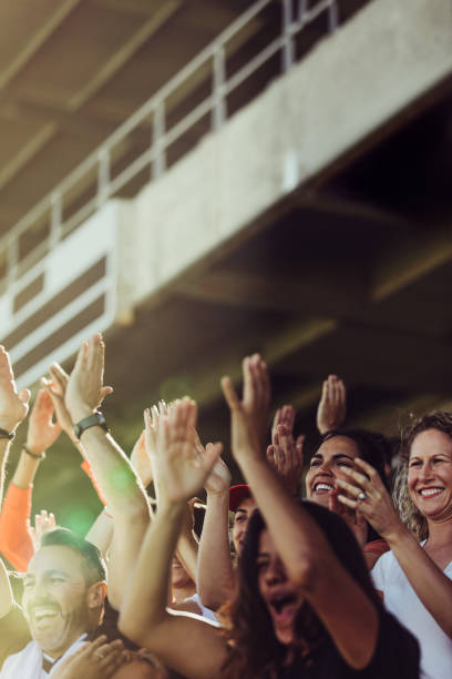 istock Soccer team supporters cheering during a match 1284723200