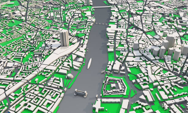 istock 3d map of London 1284725545