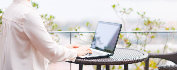 istock remote work at terrace in Japan 1284730047