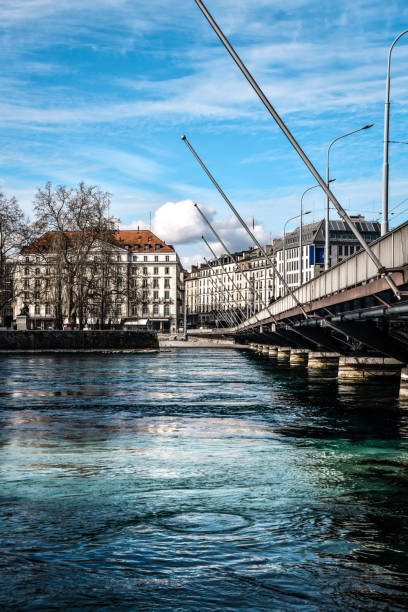 istock Geneva Bridge And Quayside Buildings, Switzerland 1284730083