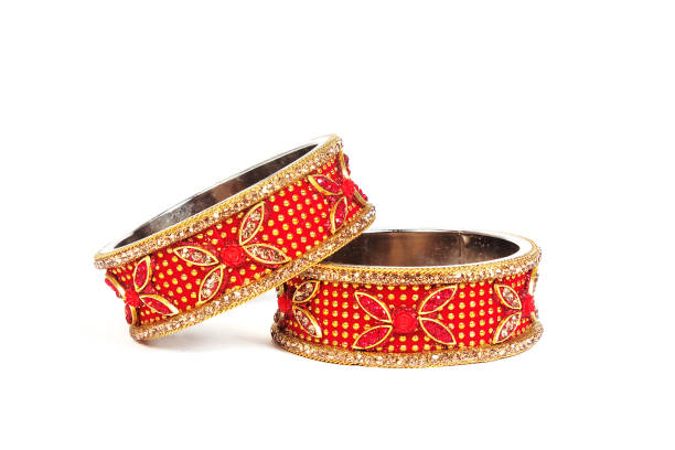 istock Ethnic Traditional Indian Bangle Wear in Wrist. 1284730981