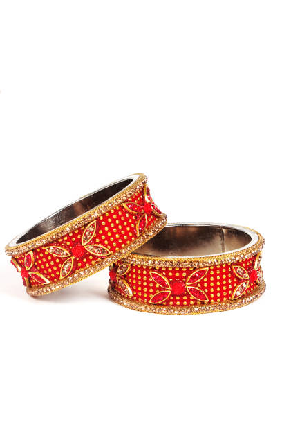 istock Ethnic Traditional Indian Bangle Wear in Wrist. 1284730982