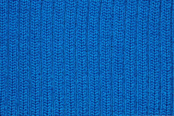 schöne textilien als hintergrund, kopierraum, nahaufnahme - blue wool stock-fotos und bilder