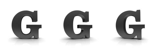 istock G letter black sign alphabet text capital letter 3d rendering set 1284738177