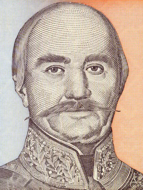 Photo of Prince Milos Obrenovic I of Serbia a portrait from Yugoslavian money