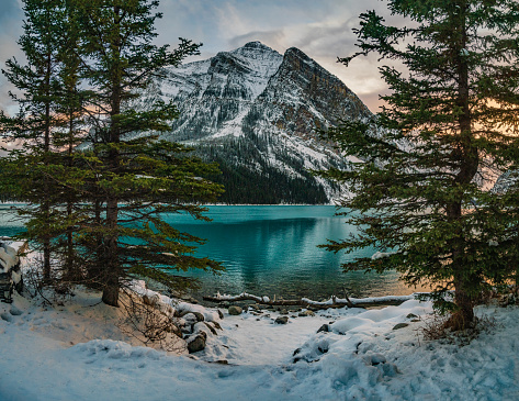Mountain Landscape - Lake Louise, Banff National Park, Alberta, Canada