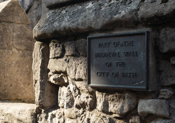 istock A plaque identifying a section of the city's medieval stone wall that still exists in Upper Borough Walls, Bath, Somerset, England, UK 1284748591