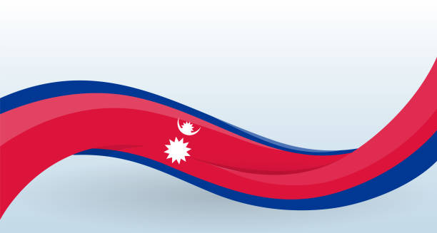 Nepal Waving National Flag Modern Unusual Shape Design Template For  Decoration Of Flyer And Card Poster Banner And Logo Isolated Vector  Illustration Stock Illustration - Download Image Now - iStock
