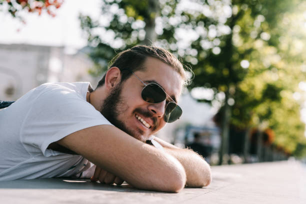 istock Young student enjoying the morning sun 1284751068