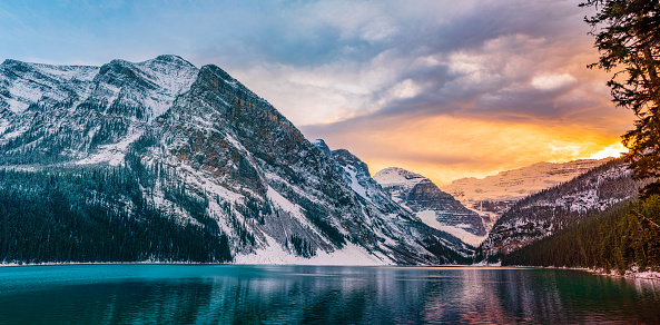 Mountain Landscape - Lake Louise, Banff National Park, Alberta, Canada