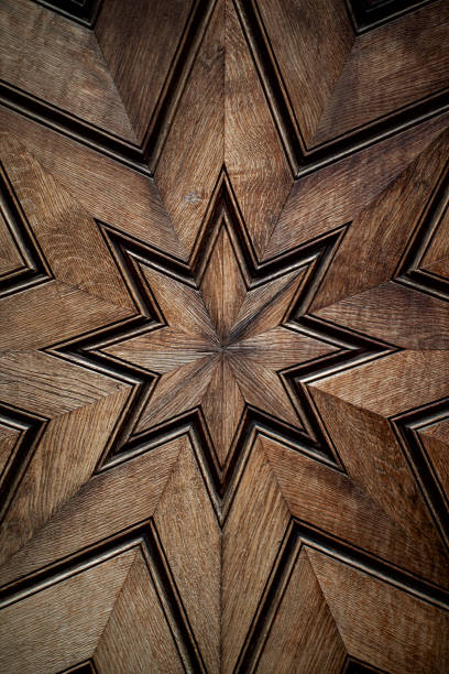 istock beautiful old front door with milled stars 1284754434