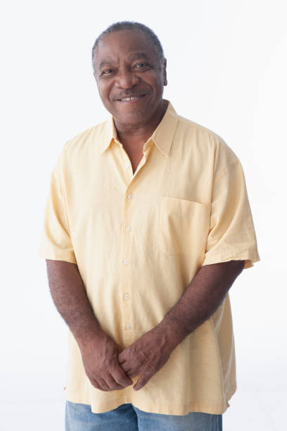 istock Senior African American man  in white background 1284755535