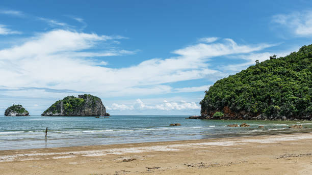 istock Beautiful island beach of the tropical sea 1284757708