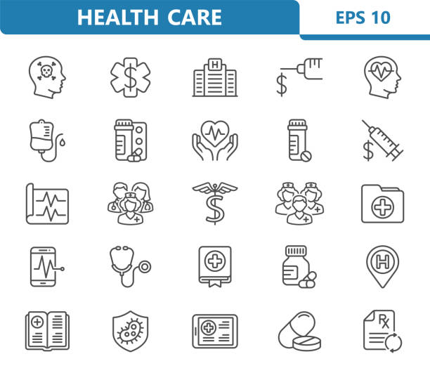Health Care Icons Professional, pixel perfect icons optimized for both large and small resolutions. EPS 10 format. paramedic stock illustrations