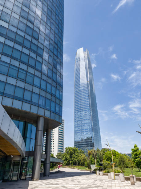istock Modern skyscrapers in Santiago Financial District 1284760570