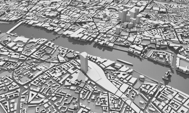 istock 3d map of London 1284763558