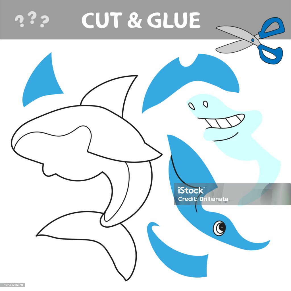 Ilustración de Juego Educativo Para Niños Cortar Y Pegar Tiburón De Dibujos  Animados Hoja De Trabajo De Actividad y más Vectores Libres de Derechos de  Animal - iStock