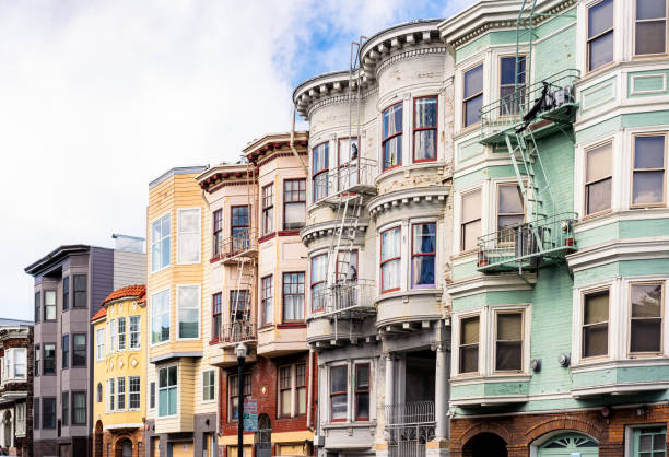 istock Traditional San Francisco apartment buildings 1284763754
