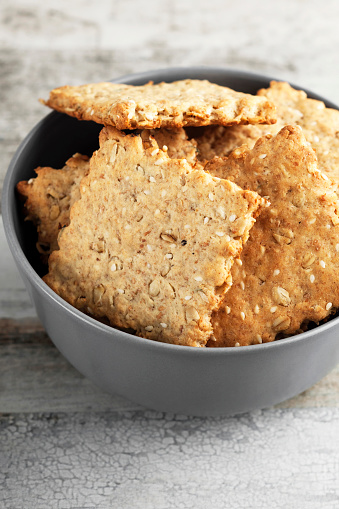 Cracker - Snack, Wholegrain, Cookie, food and drink, Crispy, Saltine Cracker, Salt - Seasoning