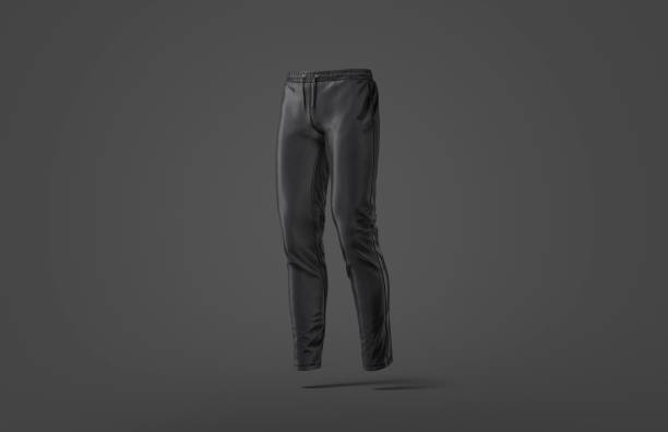 istock Blank black sport pants mockup, dark background 1284768414